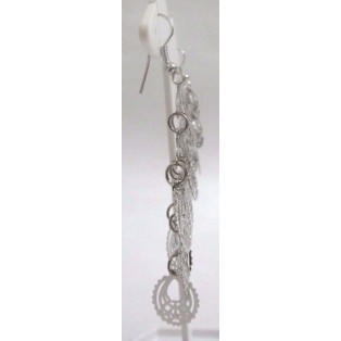SYMMETRY IN TANDEM - Big Earring- Drop Long Dangling Hook - Fashion Classy Oval